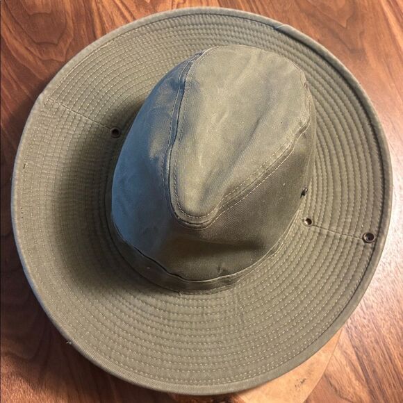 Dorfman Pacific Olive Green Heavy Canvas Hat - M main image 6